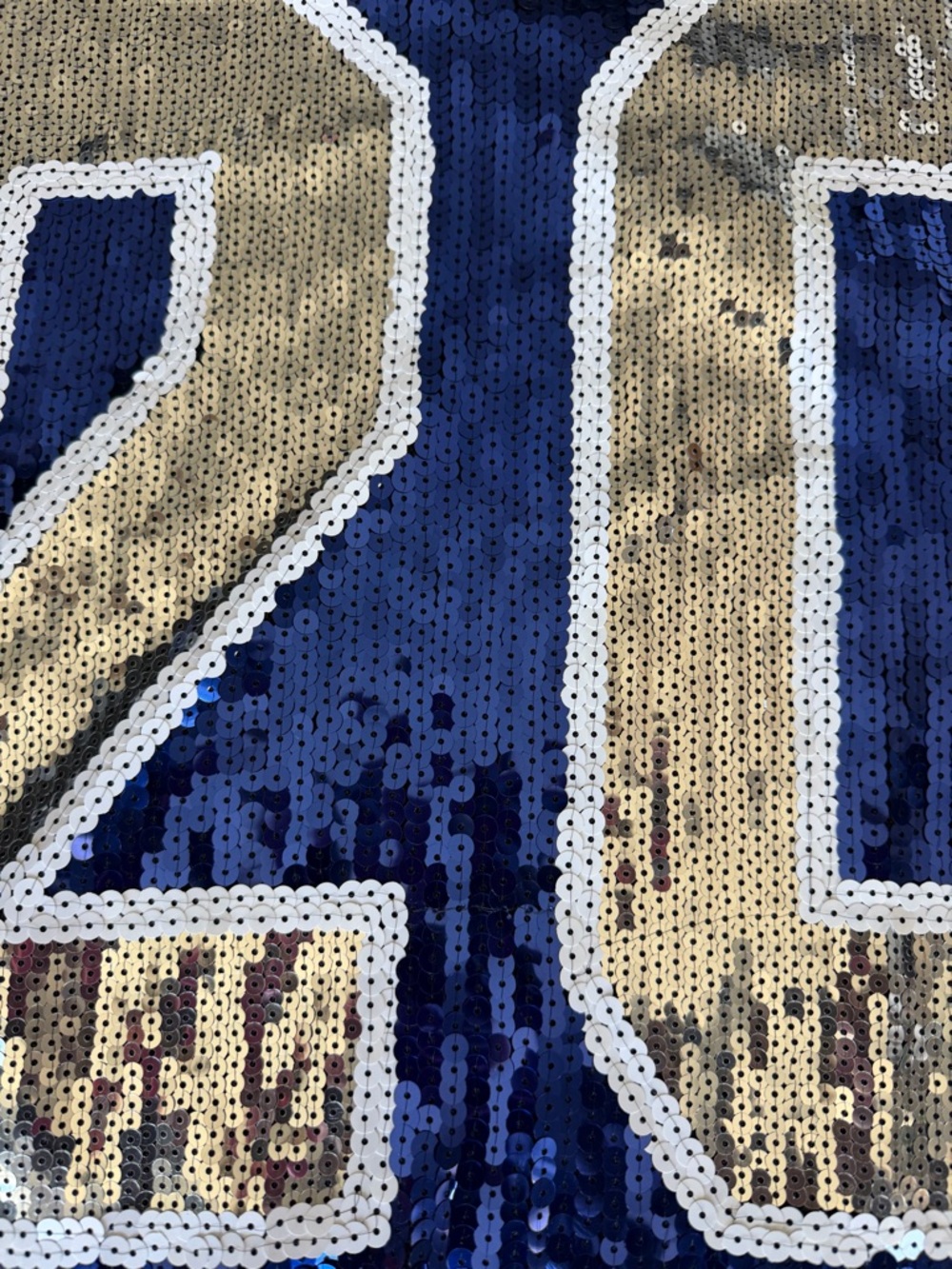 Blue Sequin Birthday 20 t-shirt Jersey Dress Dallas Cowboys Gameday Bling - Picture 9 of 9